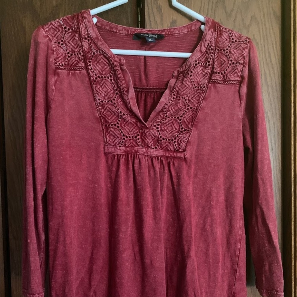 Vintage Look Blouse - 3/4 Sleeve